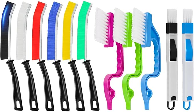 TuTuYa 11PCS Crevice Cleaning Brush, Small Gap Cleaning Brushes Set Ideal by TuTuYa