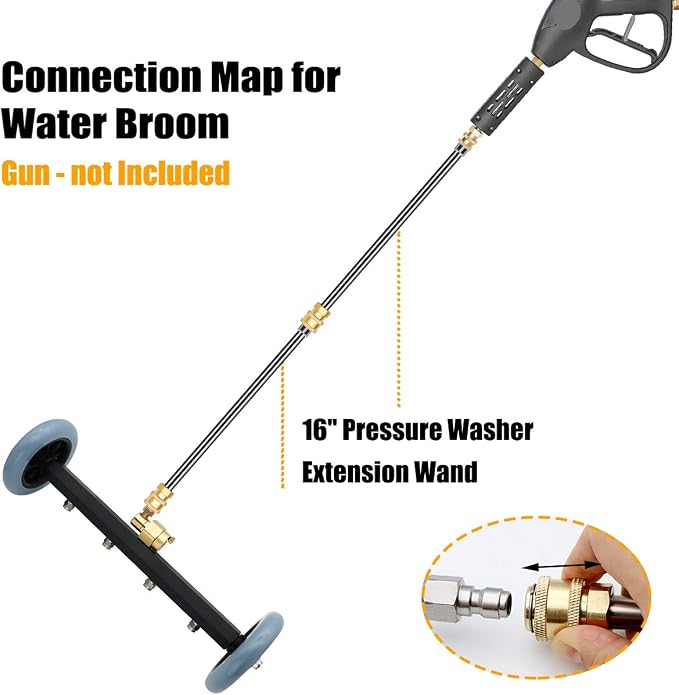 ZALALOVA Pressure Washer Undercarriage Cleaner, 16 Inch Power Washer Surface - Image 7