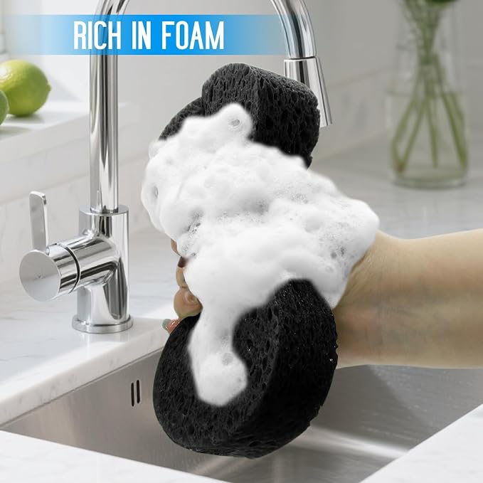 3 - Pack Large Sponge, Kitchen Sponges, Handy Sponges, Cellulose Sponges - Image 3