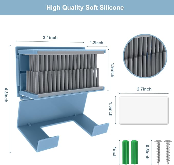 Hair Catcher, Reusable Shower Wall Hair Collector Hair Trap - Image 3