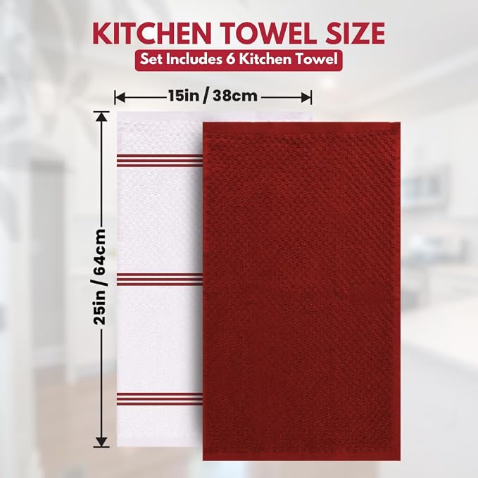 Infinitee Xclusives 100% Cotton Kitchen Towels - Image 4