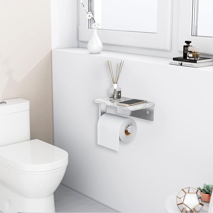 Brushed Nickel Toilet Paper Holder - Image 7
