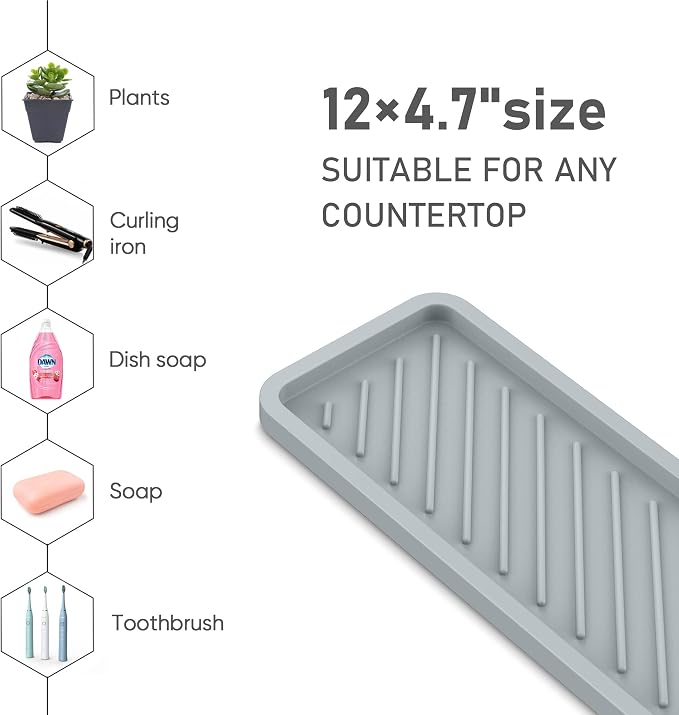 EG-SIPRO Kitchen Sink Organizer Tray, Sponge Holder - Image 4