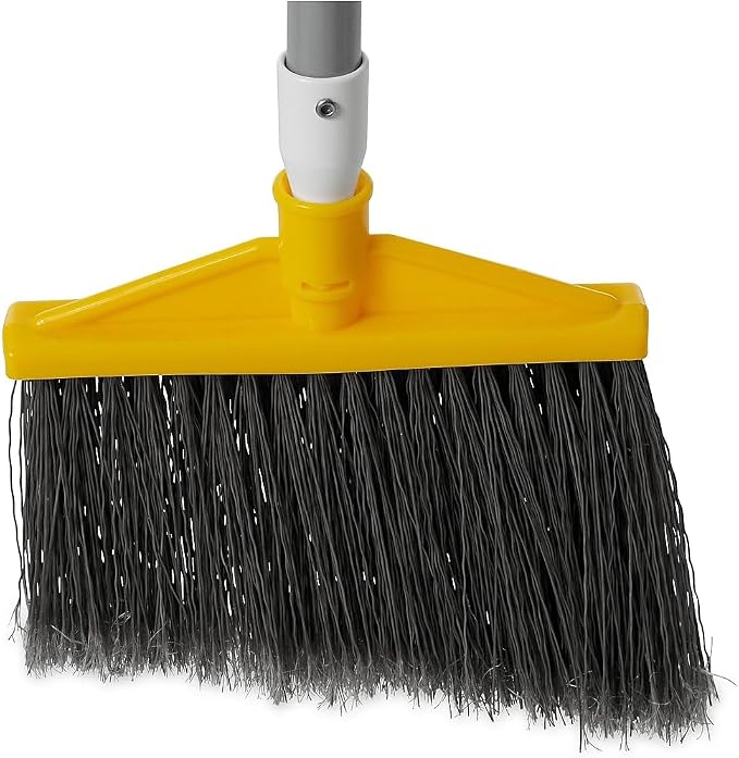 Rubbermaid 6385GRA Angled Broom, 48-7/8-Inch Aluminum Handle - Image 2