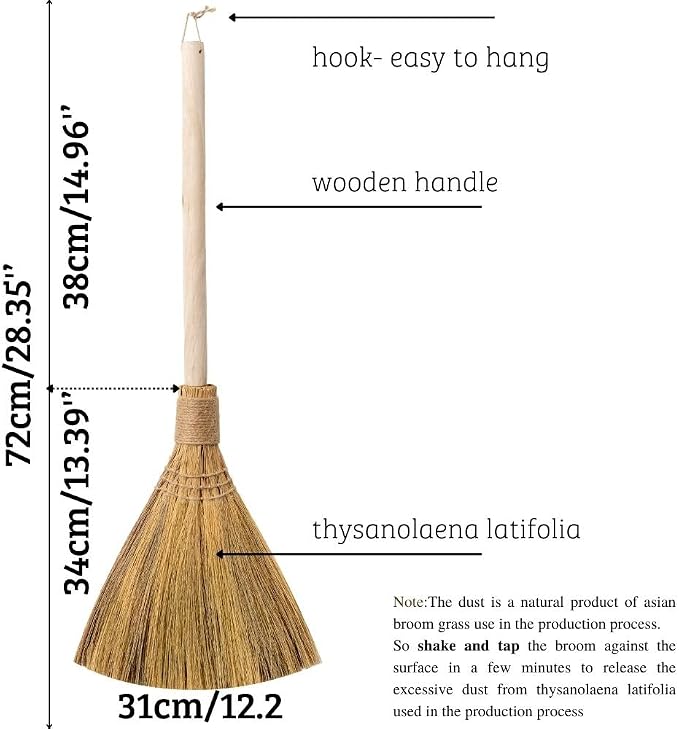 Natural Whisk Sweeping Hand Handle Broom - Image 2