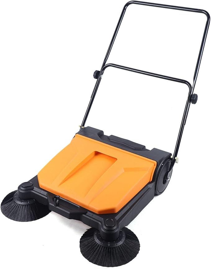 Industrial Floor Sweeper 26" 15L Hand-Push Sweeping Sweeper 360° Rotary Sweeper - Image 3