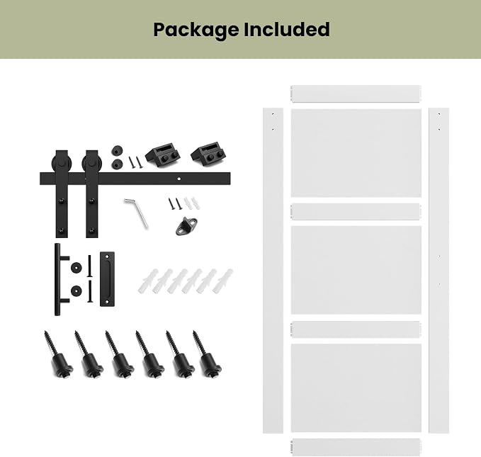 SmartStandard 40in x 84in Sliding Barn Door - Image 4