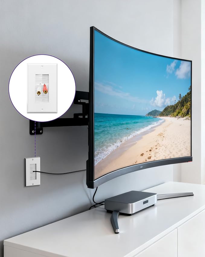 VCE Brush Wall Plate Cable Pass Through - Image 5