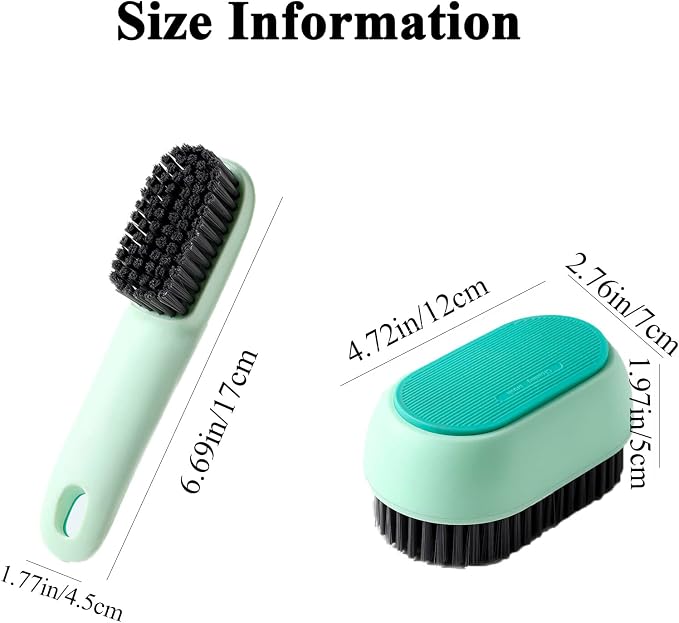 Shoe Cleaning Brush, 2 Pack Laundry Brush Shoe Brush, Soft Scrub Brush - Image 3
