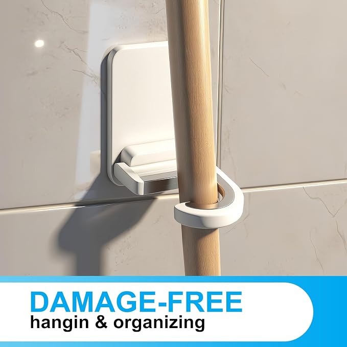 3pack Mop and Broom Holder Wall Mount Self Adhesive - Image 5