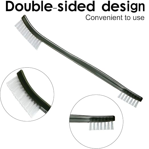 Patelai 9 Pcs Mini Wire Brush Set – Stainless Steel, Brass & Nylon – Rust - Image 5