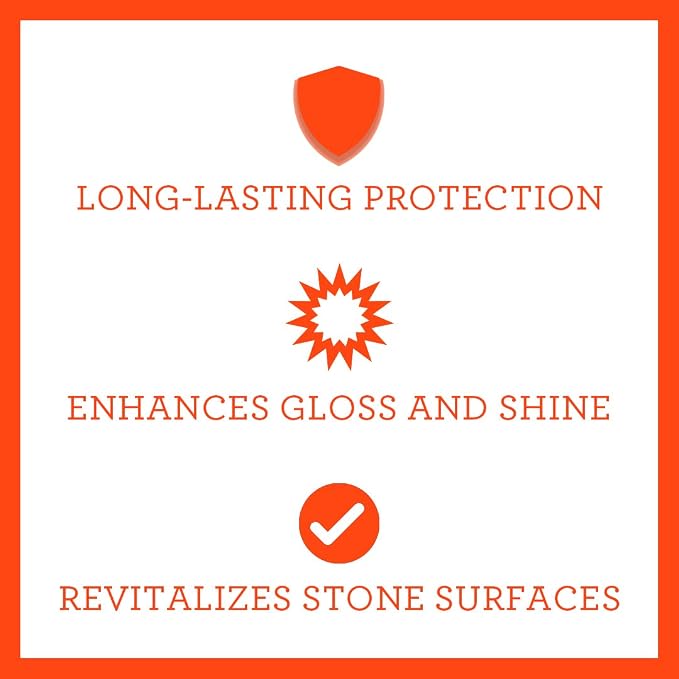 TriNova Granite Sealer & Protector Gallon Refill- Made in USA, Best Stone Polish - Image 2
