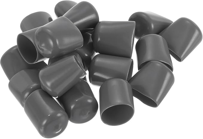 uxcell 20pcs Rubber End Caps 21mm ID Vinyl PVC Round Tube Bolt Cap Cover Screw - Image 4