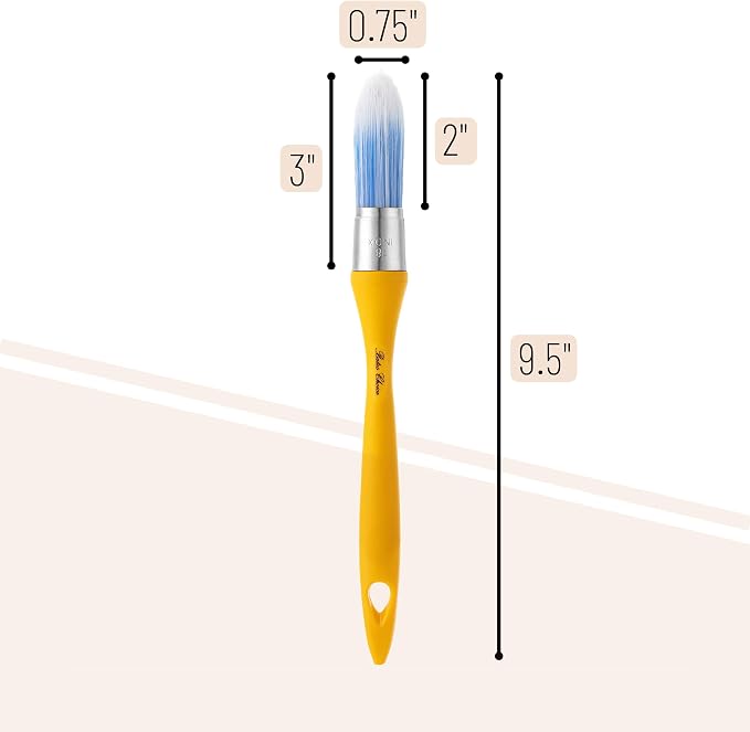 Bates- Trim Paint Brush, 0.75 Inch, Ergonomic Non-Slip Handle, Synthetic - Image 2
