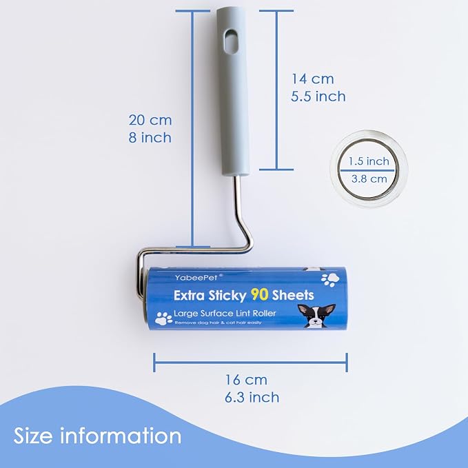 Extra Sticky Large Lint Roller Refills, 6.3'' Giant Lint Roller Refills - Image 2