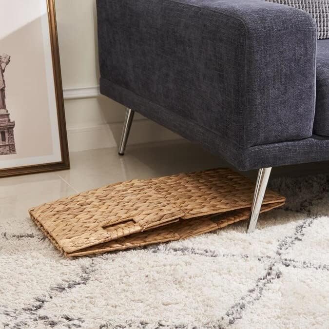 10.5 x 10.5 Storage Cubes – Water Hyacinth Wicker Baskets - Image 7