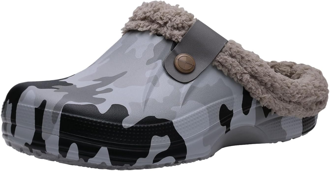 Beslip Classic Fur Lined Clogs Waterproof Winter Fuzzy Slippers by Beslip
