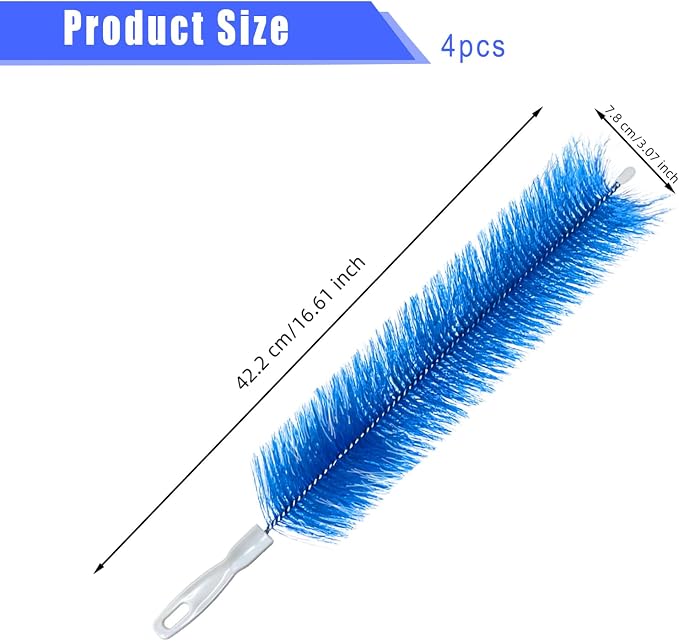4 PCS Fan Cleaner Brush, Cobweb Duster Bendable Fan Duster, Plastic Dust - Image 2