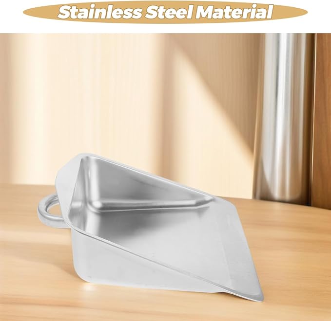 Stainless Steel Handheld Dust Pan Heavy Duty Metal Dustpan Multi Functional - Image 7