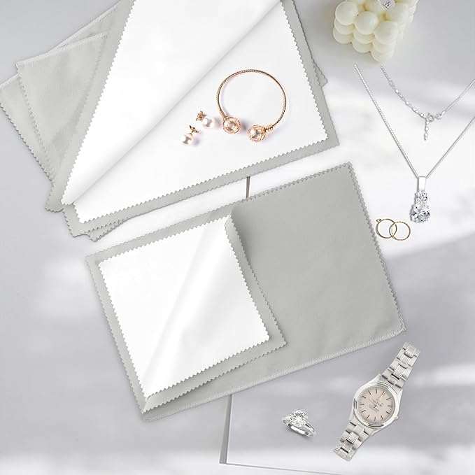 3 Pcs Silver Polishing Cloth, Large 10" X 12.5" Jewelry Cleaner Cloth, Soft - Image 6