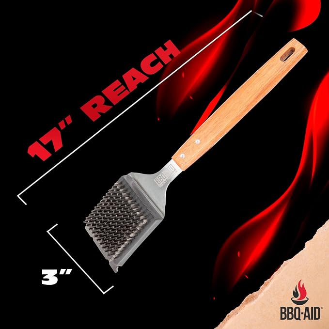 BBQ-Aid Grill Brush and Scraper - Image 2
