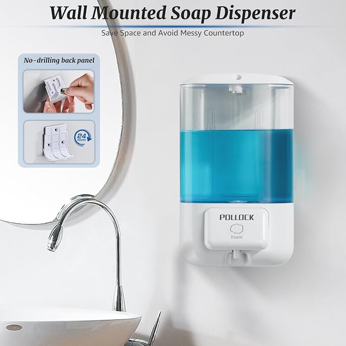 Foaming Hand Soap Dispenser Wall Mounted, Hand Sanitizer Dispenser, Lotion - Image 5