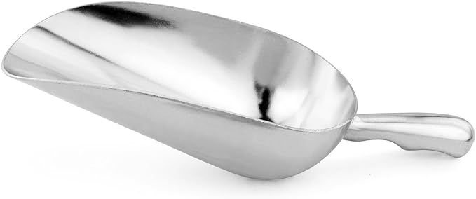 New Star Foodservice 34547 One-Piece Cast Aluminum Round Bottom Bar Ice Flour - Image 4