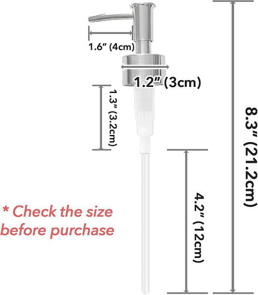 Soap Dispenser Pump Head Replacement 3 Pack, 28/400 Threads Standard Size - Image 2
