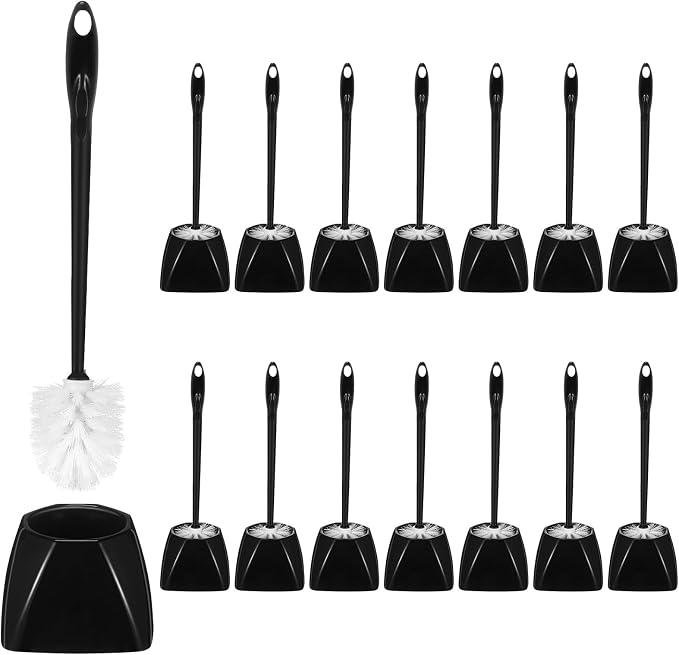15 Sets Toilet Holder and Brush Set 16.14 Inch Toilet Bowl Cleaner Brush by FoldTier