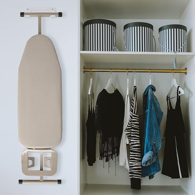 Ironing Board Hanger Wall Mount Ironing Board Holder Organizer Wall Rack - Image 7