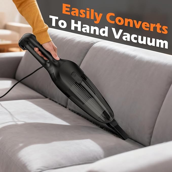 Zefiro 600W 28kpa Small Corded Stick Vacuum, 16Ft Corded Handheld Vacuum - Image 7