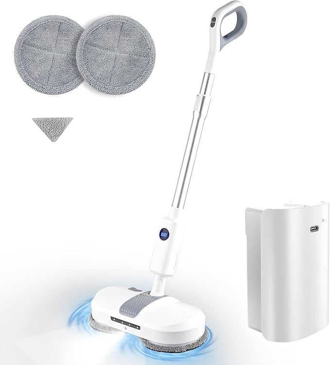 Cordless Electric Mop, Dual Motor Powerful Spin, Cordless Mop by Verazon