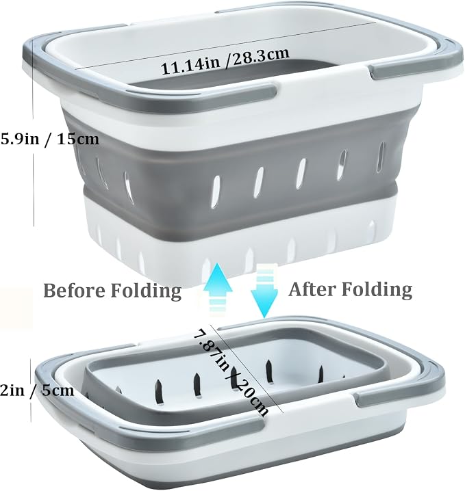 Haundry Portable Shower Caddy Basket, Foldable Caddy Basket - Image 2