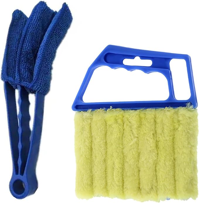 Blind Cleaner Duster Tool, 7 Finger & 3 Finger Window Venetian Blind Brushes by UpTuoLi