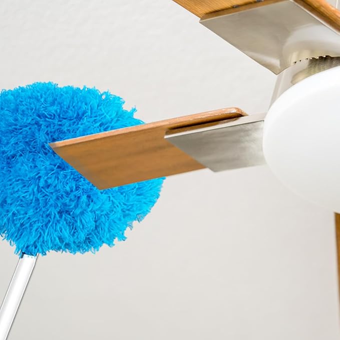 2 Pack Ceiling Fan Cleaner Duster, Reusable Microfiber High Ceiling Fan Blade - Image 7
