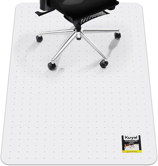 Kuyal Office Chair Mat for Carpet, 36x48 Clear Heavy Duty Computer Chair Mat by Kuyal