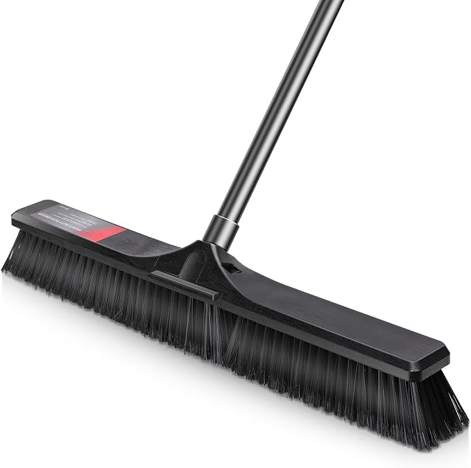 Push Broom Outdoor Heavy Duty, Masthome 24" Push Broom by Masthome