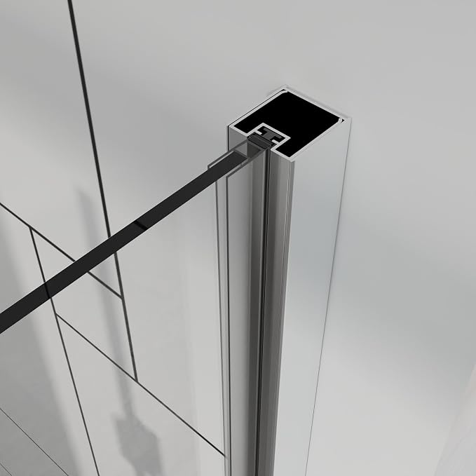 Frameless Bi-Fold Shower Door 30" W x 72" H, 1/4" Clear Tempered Glass - Image 4