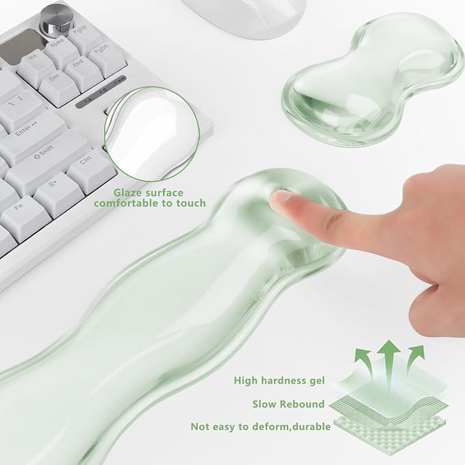 Gel Keyboard and Mouse Wrist Rest, Cute Wrist Support and Arm Support Keyboard - Image 3