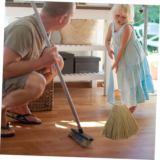 0.25kg Traditional Asian Corn Broom Soft Bristles - Image 6