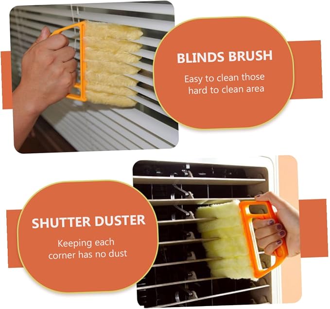 7-Finger Blinds Cleaning Brush and 3-Finger Window Shutter Brush 2pcs, Handheld - Image 7