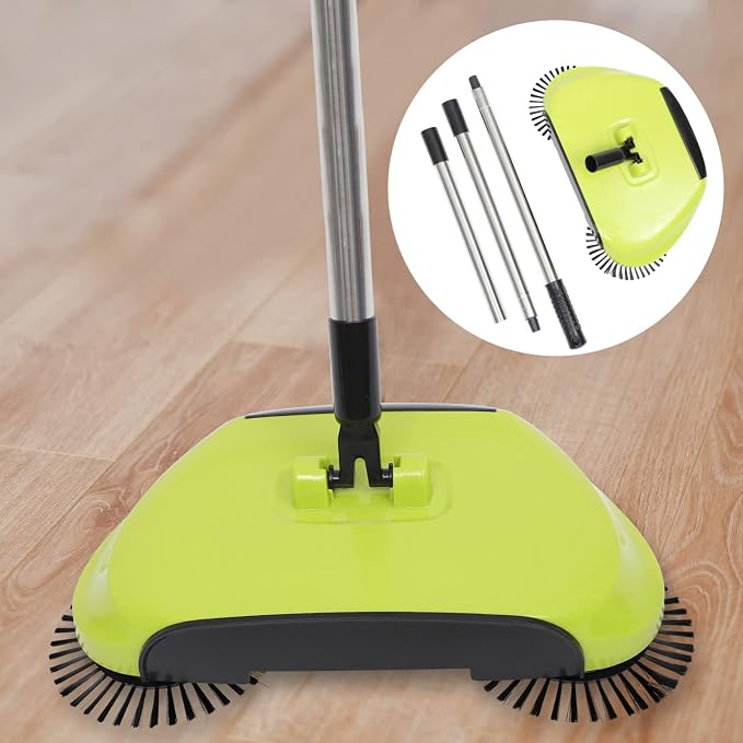 NOLITOY Hand Push Floor Sweeper Broom Carpet Sweeper Floor Cleaning Mop - Image 5