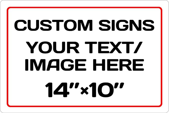 Personalized Aluminum Weatherproof Metal Signs by Repaly