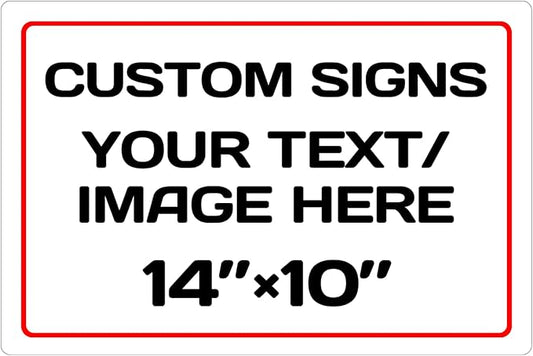 Personalized Aluminum Weatherproof Metal Signs by Repaly