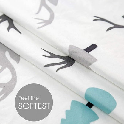 Stretchy Ultra Soft Fitted Bassinet Sheet Set 2 Pack, Breathable and Universal Fitted for Rectangle, Oval, Hourglass or Beside Bassinet Pad/Mattress Safe and Snug