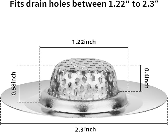 ChefBee Bathroom Sink Drain Strainer - Image 2