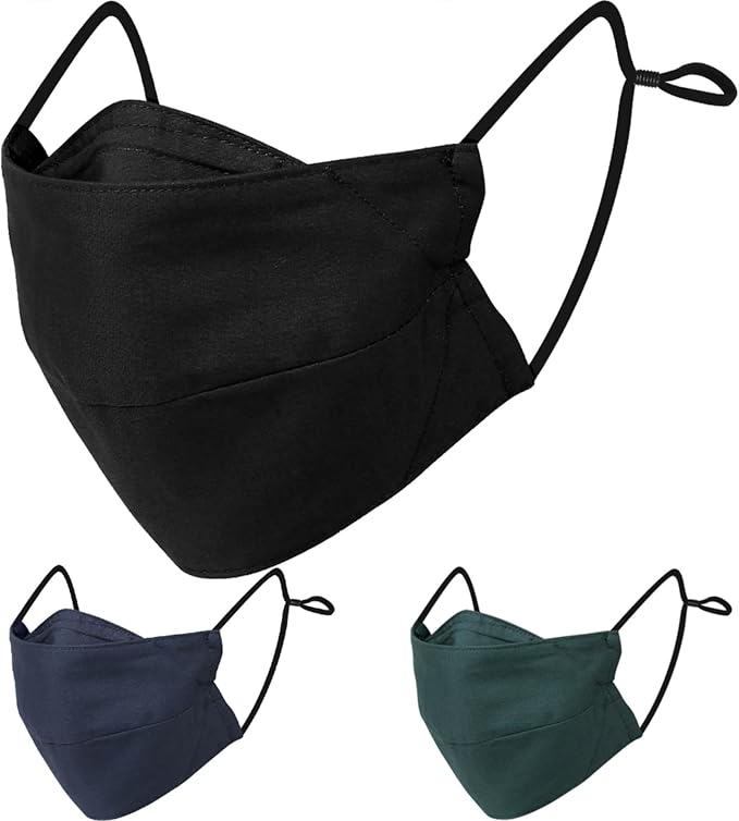 BASE CAMP Reusable Cloth Dust Face Masks 100% Cotton Washable Adjustable by BASECAMP