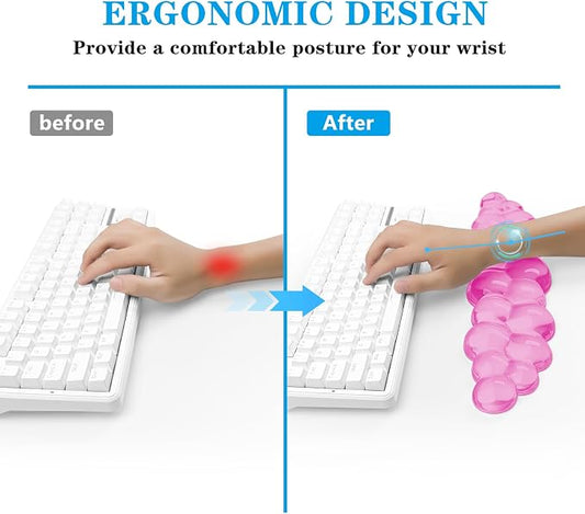 Gel Cloud Keyboard Wrist Rest, Cute Wrist Support and Arm Support Keyboard Rest - Image 2