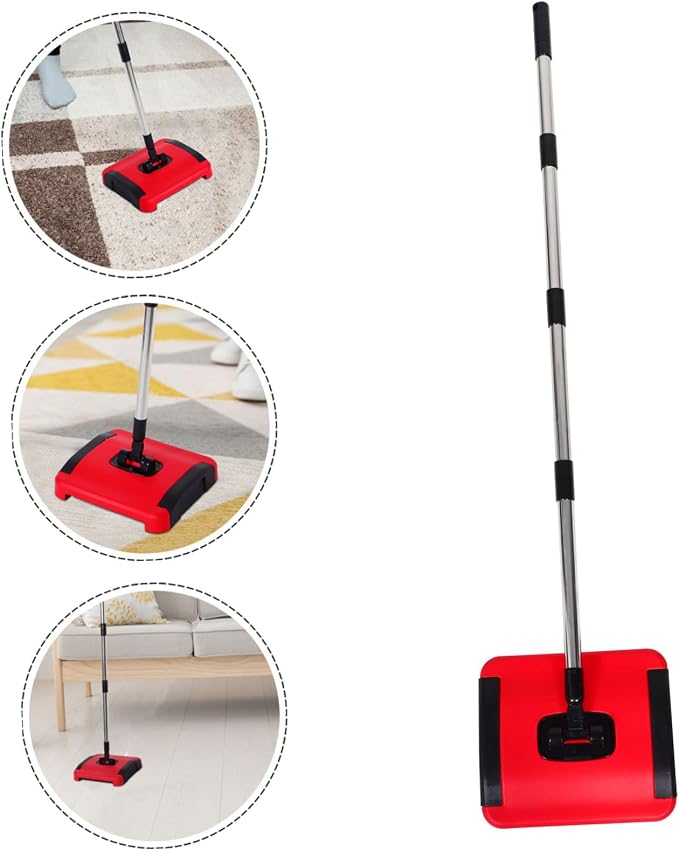 1Set Adjustable Height Manual Carpet Sweeper - Image 7