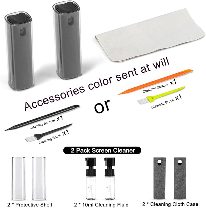 walrfid 2 Pack Computer Screen Cleaner, MacBook Screen Cleaner Spray and Wipe - Image 3
